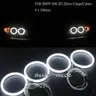Per BMW E46 2D Coupe Facelift LED Angel Eye Halo Ring Light Cotton White 106 mmx4