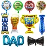 Palloncini Super Dad spagnoli Happy father's Day Foil Helium Ball Father Mother Party Decoration