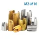 2-10 pz M2 M2.5 M3 M4 M5 M6 M8 M10 M12 M14 M16 filettatura autofilettante inserto vite boccola tipo