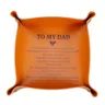 To my dad Love the one Leather Key Tray regali per papà New Dad Fathers Day Gift Valet Tray