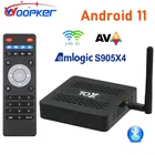 Woopker TOX3 TV BOX Amlogic S905X4 TVBox Android 11 4GB/32GB 2T2R 2.4G/5G Wifi 1000M Supporto Bluetooth AV1 4K Set-top
