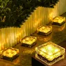 Solar LED Ice Cube Block Lights Scale Lights Outdoor Waterproof Lawn Lights Garden Decorative Lights