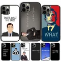 The office tv show What ha detto custodia per telefono per iPhone 14 15 13 12 Mini XR XS Max Cover