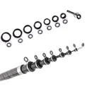 8 pz/lotto Guide Per Canna Da Pesca Set Punte Formati Misti 6X5 6 7 8 9 10 11mm Roccia Telescopica Canna Da Pesca in Mare Anelli Guida Strumento di Riparazione