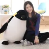 40-80cm gigante carino grasso pinguino peluche animale pinguini bambola famiglia Fuzzy Little