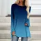 T-shirt con stampa 3d in tinta unita T-shirt moda donna T-shirt a maniche lunghe T-shirt grafica T-shirt oversize T-shirt estiva allentata