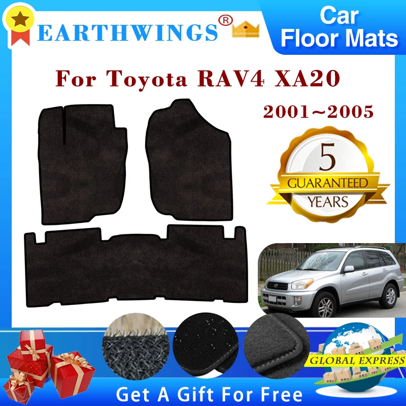 Per Toyota RAV4 XA20 RAV 4 2001 ~ 2005 2002 2003 Auto Tappetini Tappeti Pannello Pedane Tappeti Mantello Copertura Rilievi Del Piede Accessori Auto