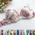 Reggiseno estivo con stampa di seta double face intimo 100% seta di gelso di vendita caldo