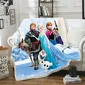 Disney Frozen Princess Olaf coperta coperta di peluche coperta per divano letto copriletto singolo