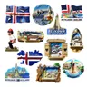 Europa islanda magneti frigo 3D Souvenir turistici magneti da frigorifero Souvenir turistici