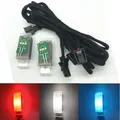 Auto ghiaccio blu/rosso/bianco LED vano piedi luce posteriore lampada cavo cablaggio per VW PASSAT B8 CC Golf 7 MK7 7.5 Jetta Tiguan