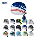 KEMALOCE 100% testa di poliestere blu USA Team Man cappellino da Ciclismo uomo Quick dry Sportswear