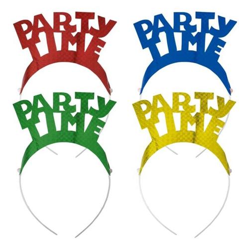 4er-Set Haarreifen »Party Time«, Papstar