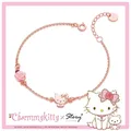 Sanrio Jewelry Hello Kitty Hello Kitty Kitty Kitty Rose bracciale in argento Sterling 925 (oro rosa)