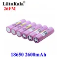 LiitoKala 3.7V 18650 2600mAh batterie batteria ricaricabile ICR18650-26FM batteria ricaricabile al