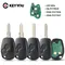 KEYYOU 2 Buttons Remote Key For Renault Duster Modus Clio 3 Twingo DACIA Logan Sandero Kangoo 433MHz