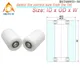1 pz 10x35x50 plastica doppio cuscinetto POM rullo rivestito BST680035-50 35mm diametro ruota di guida in Nylon 10*35*50 cuscinetto in plastica