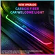 Fibra di carbonio per Ford ST Line Focus Fiesta Kuga Escape custom Car Welcome Door illuminato davanzale luce Logo LED lampada a pedale