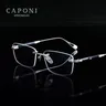 CAPONI montatura per occhiali da uomo senza montatura montatura in acetato di titanio occhiali da