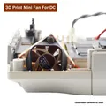 BitFunx Black Mini 3D Print Fan Mount Kit + NF-A4x10 5V Premium Fan per console di gioco Dreamcast