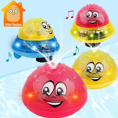 Giocattoli da bagno Spray Water Light ruota con doccia giocattoli per bambini per bambini Toddler