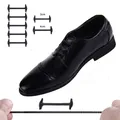 Lacci per scarpe in Silicone nero 10 pz/lotto lacci per scarpe in gomma pigra lacci per scarpe in