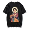 Timoyou Chalamet Saint Men Fashion Top T Shirt manica corta Retro 90s TV Fan Unisex Summer Trend