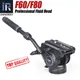 F60/F80 Video Testa Fluida Panoramica Idraulico Treppiede Della Macchina Fotografica DSLR per Monopiede Cursore Manico regolabile Manfrotto Q.R. Piastra