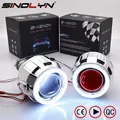 Sinolyn 2.5 pollici lenti per proiettore Bi Xenon da per faro H7 H4 Angel Eyes DRL luci per auto Mini faro accessori per auto Styling proiettori lenticolari auto lenticolare retrofit