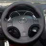 Coprivolante per Auto treccia in pelle artificiale per Lexus IS250 2015 coprivolante avvolgere