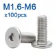 100 pz/lotto Ultra Sottile Super Piatto Wafer Testa Vite Bullone M1.6 M2 M2.5 M3 M4 M5 M6 M8 304 In Acciaio Inox Esagonale Esagonale CM Presa