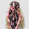 90*90cm silenziatore moda sciarpa di seta signora stampa all'aperto collo di lusso capelli decorare