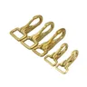 4pcs Solid Brass Halter Snap Hook Bag Clasp Dog Collar Pet Leash Rope Strap Webbing Clip Leather