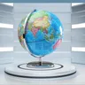 20/25cm World Globe versione inglese mappamondo globo con luce a LED geografia forniture per