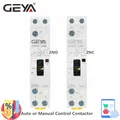GEYA Contattore domestico a controllo manuale Contattore modulare tipo guida Din 2P 16A 20A 25A 2NO o 2NC 220V