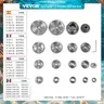 VEVOR Fiori 17 Pezzi / Set Mini Ingranaggi per Tornio Ingranaggi in Metallo Micro Ingranaggi per