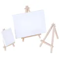 1pc Plate Display Stand Picture Easel Mini Wooden Tripod Easel Display Painting Stand Card Canvas