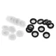 10pcs/set Rubber O Ring Gaskets With Net Shower Head Filter Hose Seal Washers For Shower Head Inlet