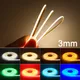 Xylois 3mm COB LED Strip Light 12V 24V Colorato 3mm Ultra Sottile Striscia Ghiaccio Blu Verde Rosso Giallo Nastro luminoso per la decorazione dell'auto di casa