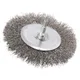 1Pc Wire Wheel Brush 100mm Polishing Grinding Brush 6mm Shank Rust Removal Cleaning For Rotary Tools