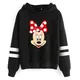 Sweatshirts New Y2k 90s Kawaii Cartoon Anime Sweatshirt Disney Minnie Mouse Hoodie Clothes Girl Boy