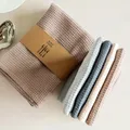 4 Pieces Cotton Table Napkins 35x35cm Home Kitchen Waffle Pattern Tea Towel Absorbent Dish Cleaning