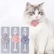 Cat Collar Adjustable Bow Tie Cat Flower Collar Safety Button Tie Necklace Puppy and Cat Gift Pet