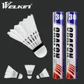 12PCS Goose Feather Shuttlecock Badminton Outdoor Sport White Shuttlecocks For Training Play Game