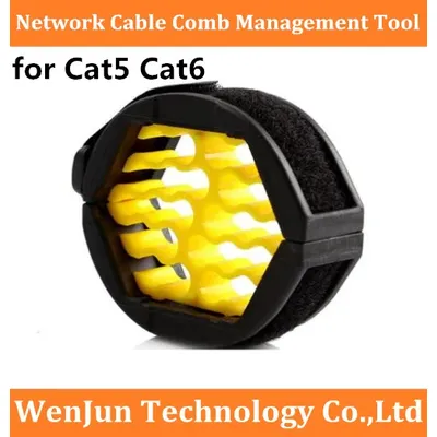 Durable 24 Holes Network Cable Comb Cat5 Cat6 Category For Wiring Cord/ Management / Fixing Cable