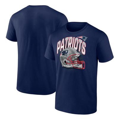 New England Patriots End Around Helm-Grafik-T-Shirt – Herren Image