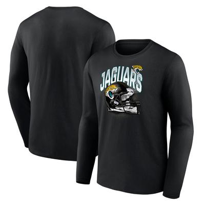 Jacksonville Jaguars End Around Helm-Grafik-Langarm-T-Shirt – Herren Image