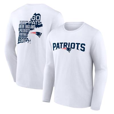 New England Patriots Hometown Hot Shot Langarm-T-Shirt mit Grafik – Herren Image