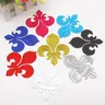 Iron On Appliques Gold Embroidered Patches For Cosplay Costumes Lotus Flower Trims Crown Appliques
