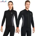 Wetsuit 3MM Neoprene Men Long Sleeve Split Wetsuit Warm Jacket Pants Plus Size Women Swimsuit Scuba